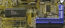 Asus A7V multiplier dipswitch (THG foto)