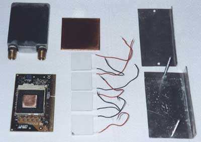 Parts used in the CPU heat exchanger