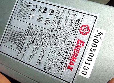 650Watt power supply