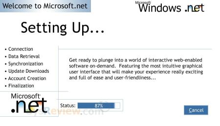 Microsoft Whistler / Microsoft.NET screenshots