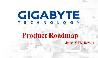 Gigabyte roadmap augustus 2000 - intro