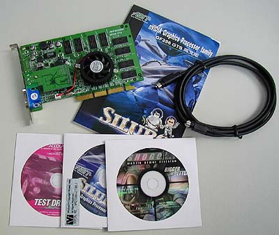 Inhoud Siluro Geforce2 doos