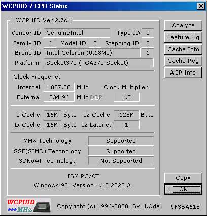 WCPUID 1057Mhz