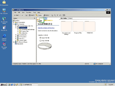Microsoft Whistler screenshots