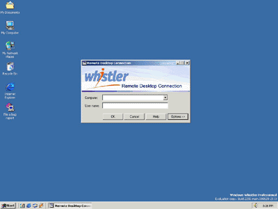Microsoft Whistler screenshots