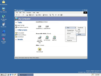 Microsoft Whistler screenshots
