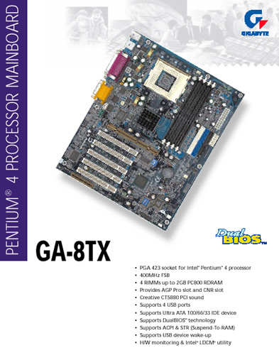 GA-8TX pdf screenshot