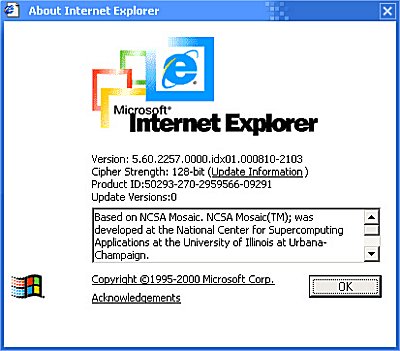 Windows Whistler - Internet Explorer 5.6