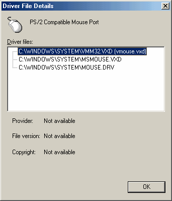 Windows 9x - Ontbrekende driver