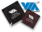 VIA chipsets met logo