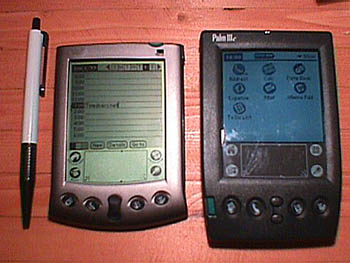 PDA roundup - Palm IIIc en Vx naast elkaar