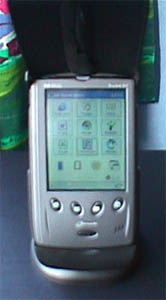 PDA roundup - HP Jornada 548 in cradle