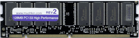 Mushkin High Performance Rev2 PC133 128MB SDRAM