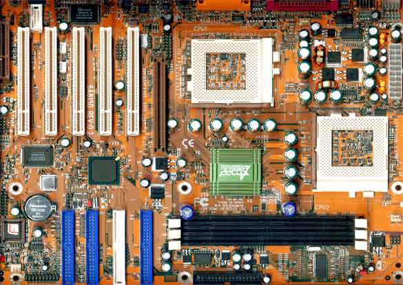 Acorp 6A815D Dual socket370 moederbord