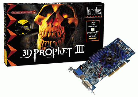 Hercules 3D Prophet III kaart + doos