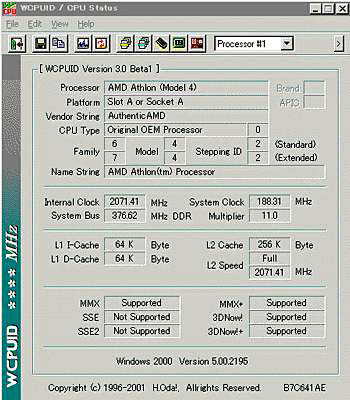 Thunderbird @ 2,07GHz