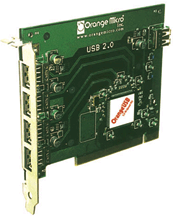 Orange USB 2.0 PCI kaart