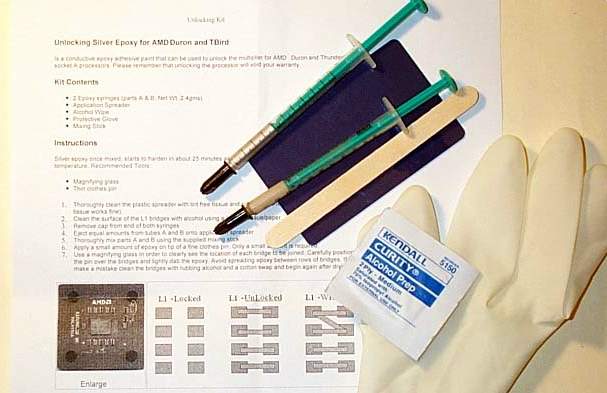 Zilver-epoxy unlock-pretpakket