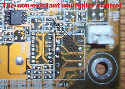 Asus A7M266 multiplier mod