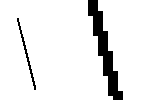 Lijn met aliasing