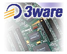 3ware logo met PCB background