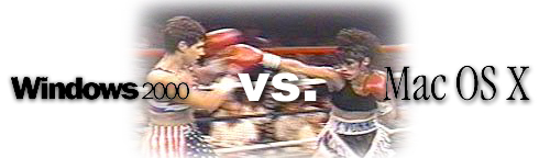 Deathmatch Windows 2000 vs. Mac OS X