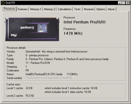 TestCPU screenie PIII-T1478