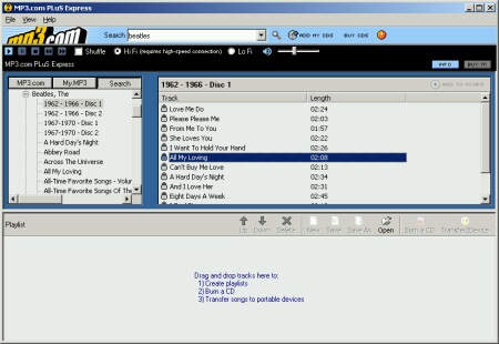 MP3.com speler