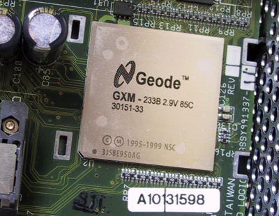 Compaq T1500 Geode processor