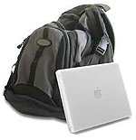 Apple iBook met rugzak