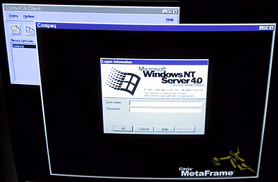 Compaq T1500 NT4 login