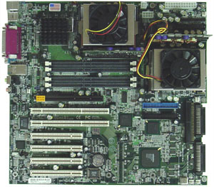 Dual Pentium 4 Xeon in moederbord