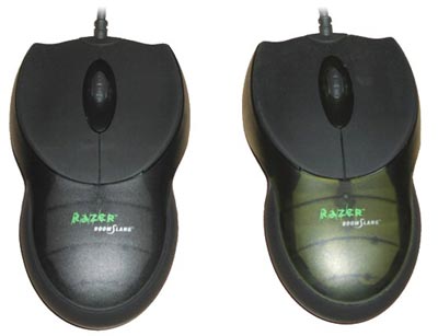 Kärna Razer Boomslang 1000 dpi en 2000 dpi ratten