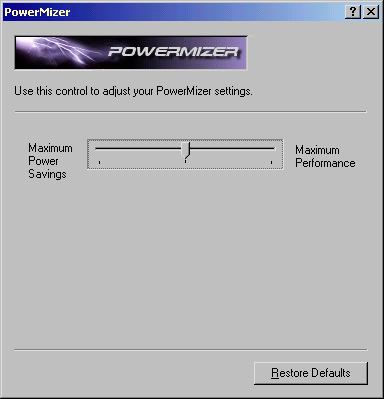 nVidia PowerMizer