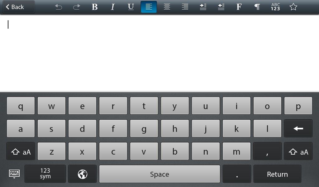 BlackBerry Playbook software