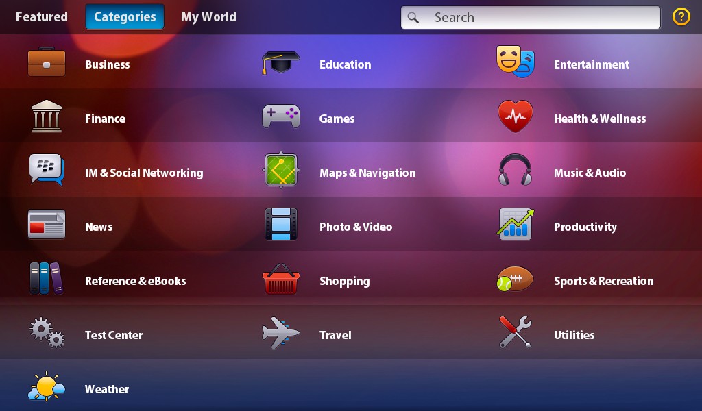 BlackBerry Playbook software