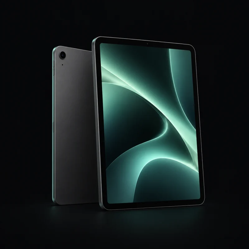 Twee tablets naast elkaar, één van voren en één van achteren