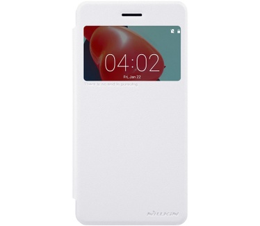 Nillkin New Sparkle S-View Book Case voor Nokia 6 - Wit Wit