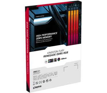 Kingston 48GB 8000MT/s DDR5 CL38 DIMM (set van 2) FURY Renegade RGB Silver