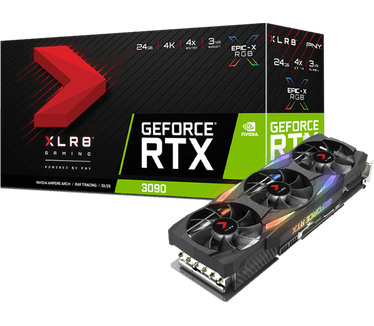 PNY GeForce RTX 3090 24GB XLR8 Gaming EPIC-X RGB Triple Fan Edition (VCG309024TFXMPB)