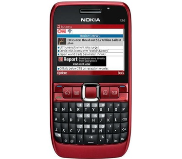 Nokia E63 Blauw