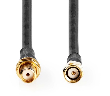 Nedis CSGL02400BK100 Antennekabel SMA Male S