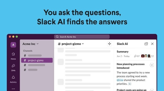SlackAI - Bron: Slack