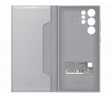 Samsung Galaxy S22 Ultra - LED Wallet Case (Galaxy S22 Ultra) Grijs