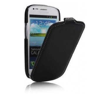 qMust Flip Case Slim Samsung i8190 Galaxy S3 Mini (black)