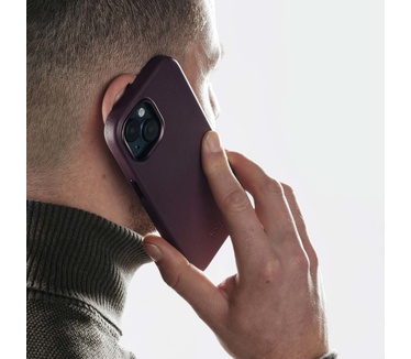 Accezz MagSafe Leather Backcover iPhone 15 Pro Max - Paars