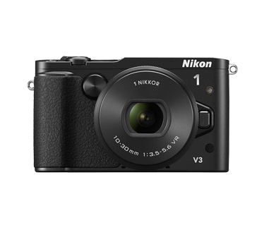 Nikon 1 V3 + 1 NIKKOR VR 10&#8211;30mm + accessoires Zwart