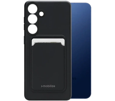 Mobilize Cardcase TPU Back Cover Zwart Samsung Galaxy S25 Zwart