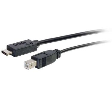 CablesToGo USB 2.0, C - Standard B, 2m