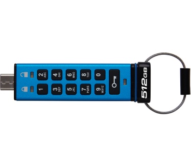 Kingston IronKey Keypad 200C 512GB Blauw
